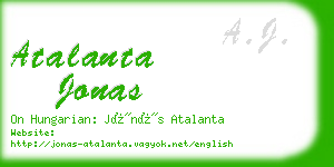 atalanta jonas business card